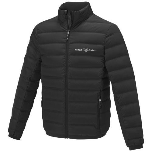 black Chaqueta de plumón con aislamiento para hombre