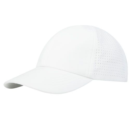 white Gorra reciclada de 6 paneles Cool Fit GRS