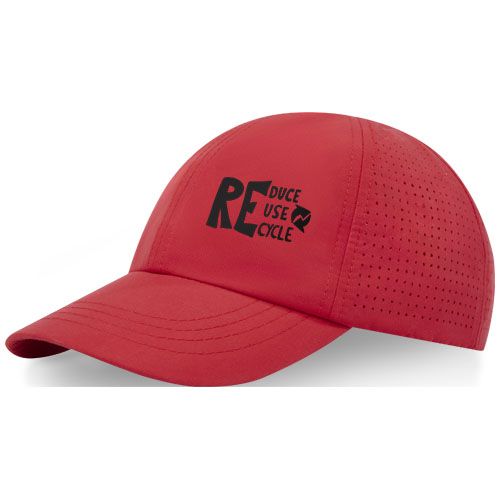red Gorra reciclada de 6 paneles Cool Fit GRS