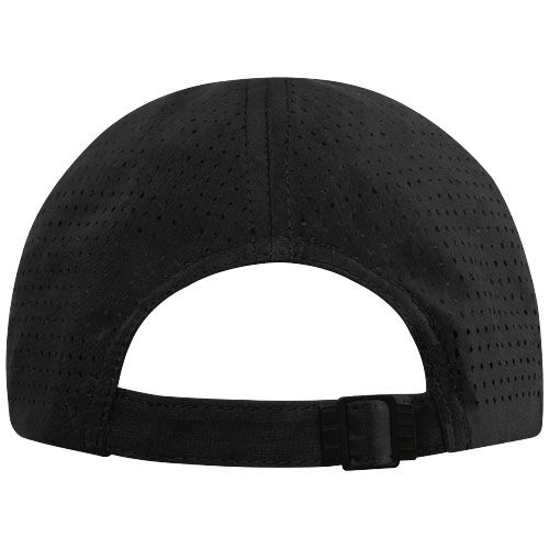 black Gorra reciclada de 6 paneles Cool Fit GRS