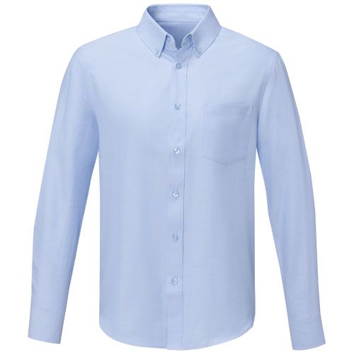 azul claro Camisa de manga larga para hombre de 130 g/m² Pollux