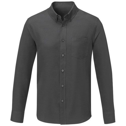 gris tormenta Camisa de manga larga para hombre
