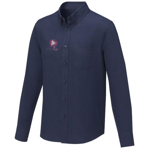 azul marino Camisa de manga larga para hombre