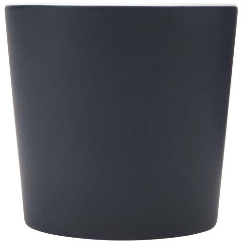 Taza de cerámica de 370 ml con acabado mate 