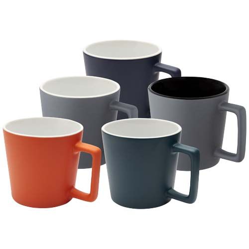 verde mar Taza de cerámica de 370 ml con acabado mate