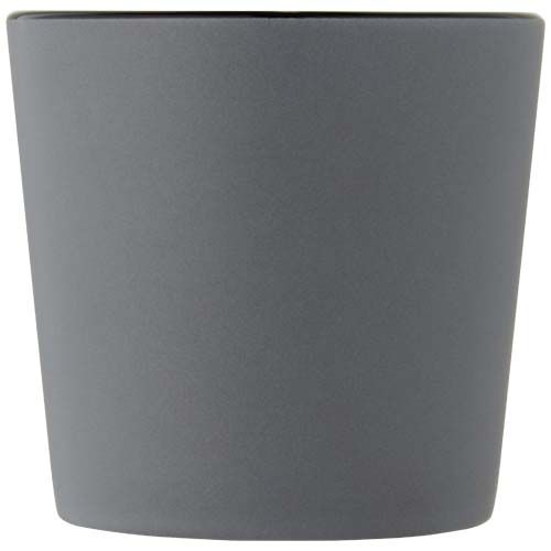 negro/gris mate Taza de cerámica de 370 ml con acabado mate