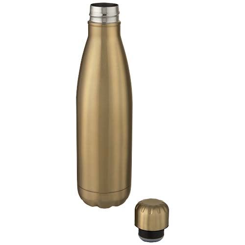 dorado Botella de acero inoxidable con aislamiento al vacío de 500 ml