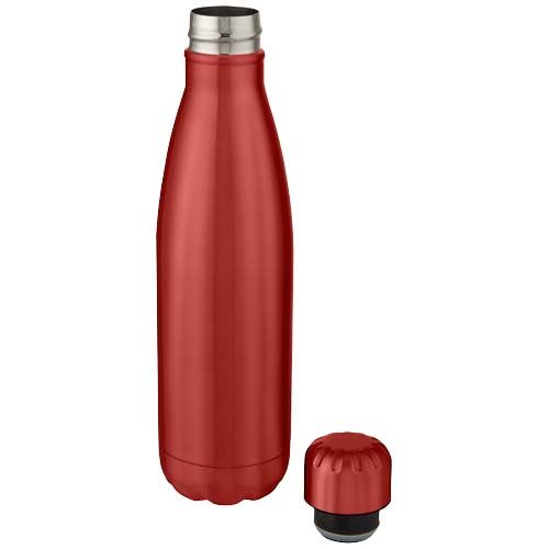 red Botella de acero inoxidable con aislamiento al vacío de 500 ml