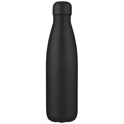 black Botella de acero inoxidable con aislamiento al vacío de 500 ml