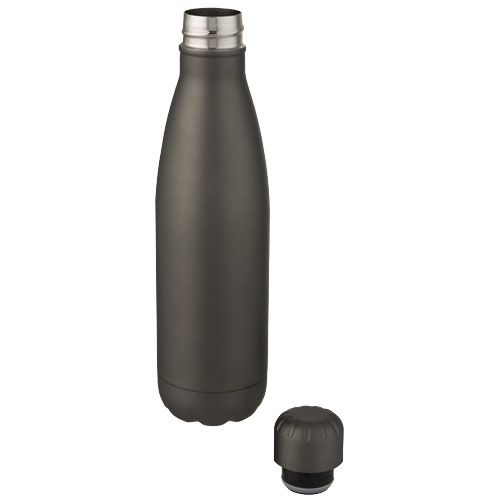 gris mate Botella de acero inoxidable con aislamiento al vacío de 500 ml
