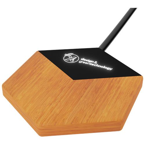 Cargador inalámbrico de 10 W luminoso 