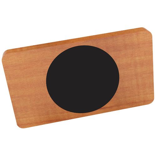 Batería externa inalámbrica de madera de 5000 mAh luminosa 