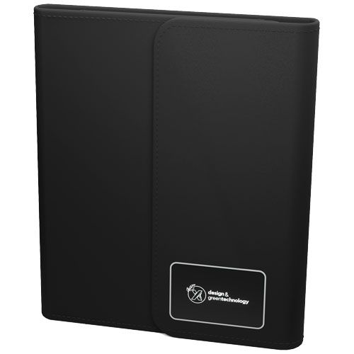 LIBRETA A5 CON BATERÍA EXTERNA INALÁMBRICA DE 5 W Y 4000 MAH Y LOGOTIPO RETROILUMINADO 