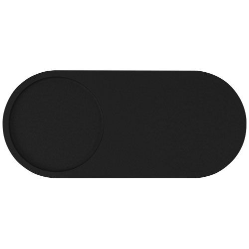 Base de carga inalámbrica con logotipo retroiluminado de 10 W y soporte para lápices de bambú 