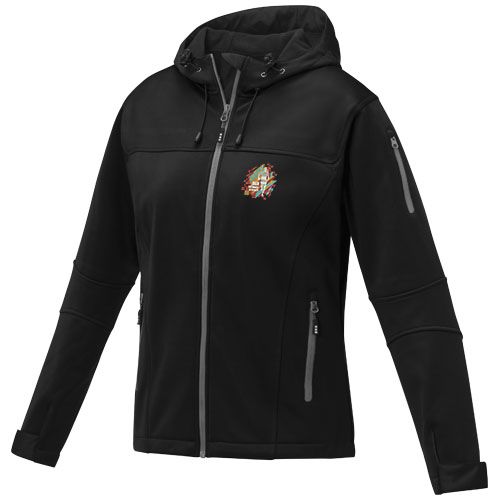 black Chaqueta softshell para mujer