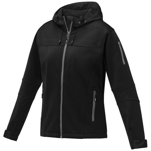 black Chaqueta softshell para mujer