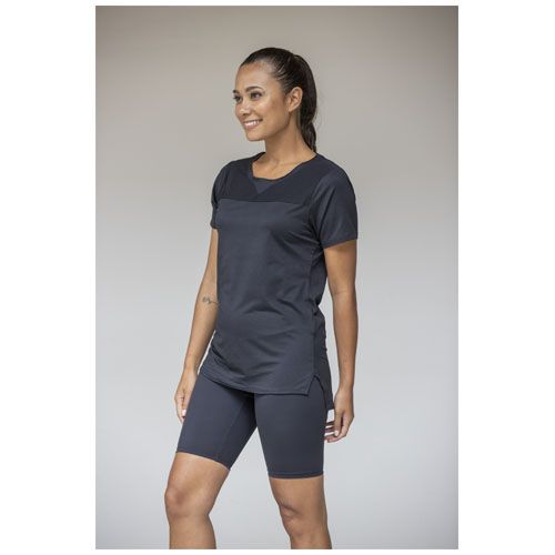 azul marino Camiseta Cool fit de manga corta para mujer en GRS reciclado de 160 g/m² Borax