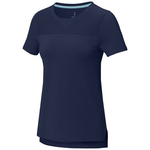 azul marino Camiseta Cool fit de manga corta para mujer en GRS reciclado