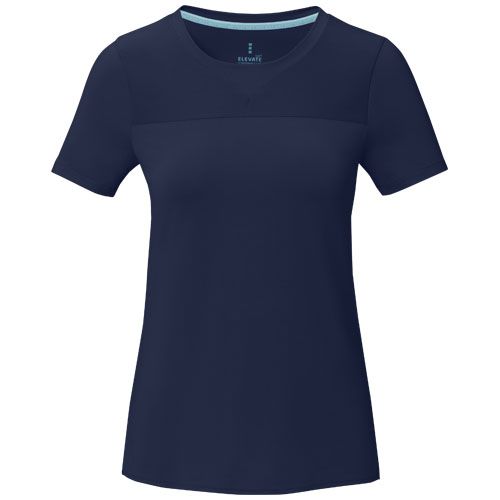 azul marino Camiseta Cool fit de manga corta para mujer en GRS reciclado