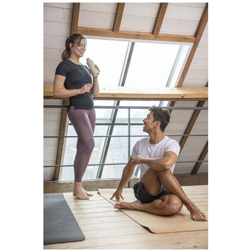 azul marino Camiseta Cool fit de manga corta para mujer en GRS reciclado