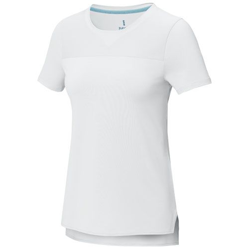 white Camiseta Cool fit de manga corta para mujer en GRS reciclado