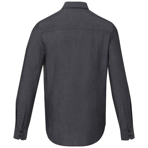black Camisa orgánica de manga larga para hombre