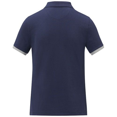 Polo de manga corta de dos tonos para mujer 