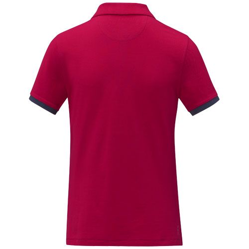 Polo de manga corta de dos tonos para mujer 