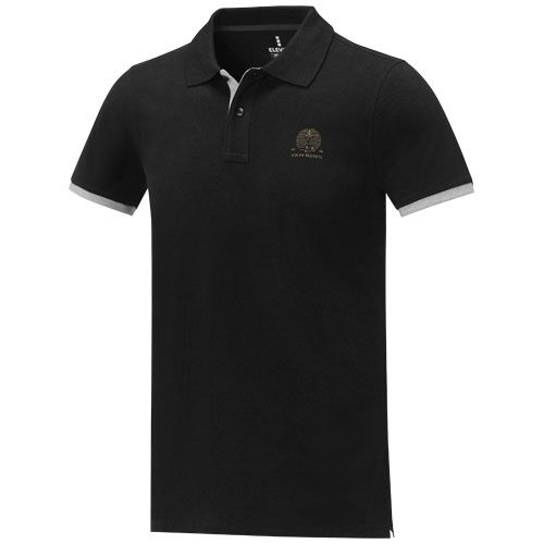 Polo de manga corta de dos tonos para hombre 