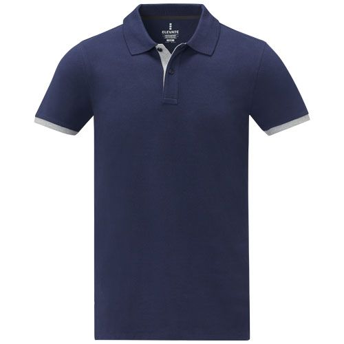 Polo de manga corta de dos tonos para hombre 