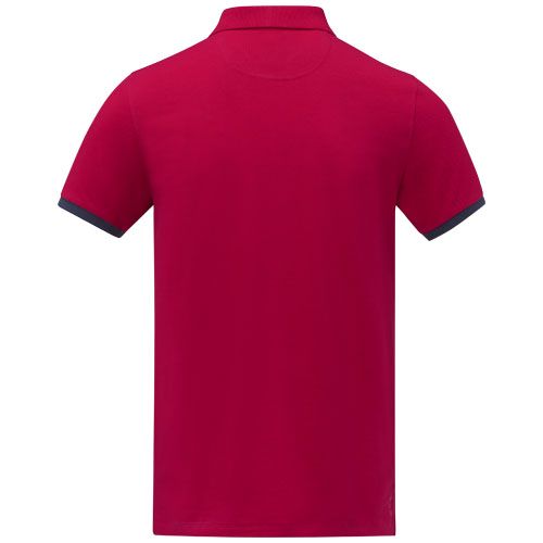 Polo de manga corta de dos tonos para hombre 