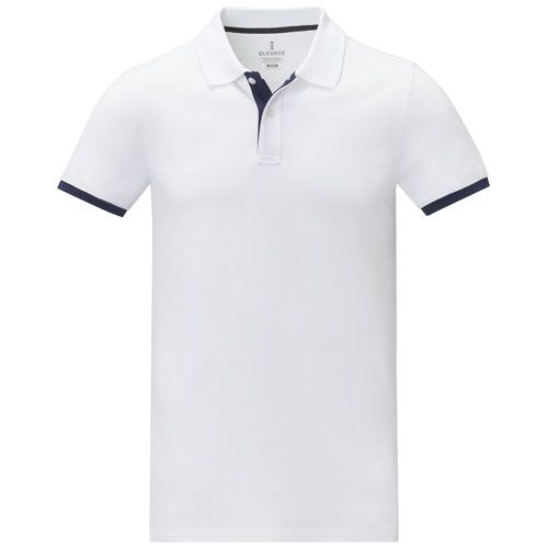 Polo de manga corta de dos tonos para hombre 