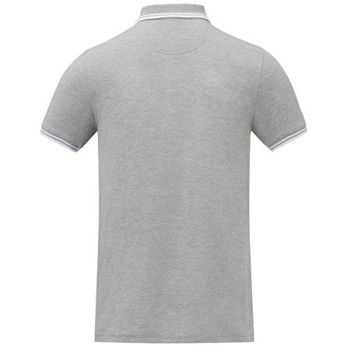Polo de manga corta con ribete para hombre 