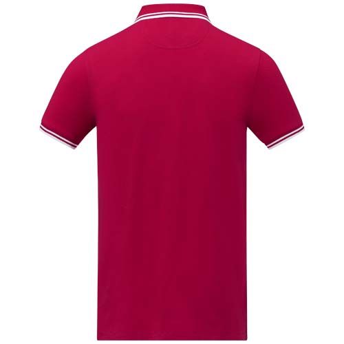 red Polo de manga corta con ribete para hombre de 200 g/m² Amarago