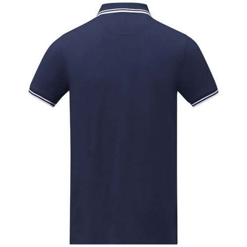 Polo de manga corta con ribete para hombre 