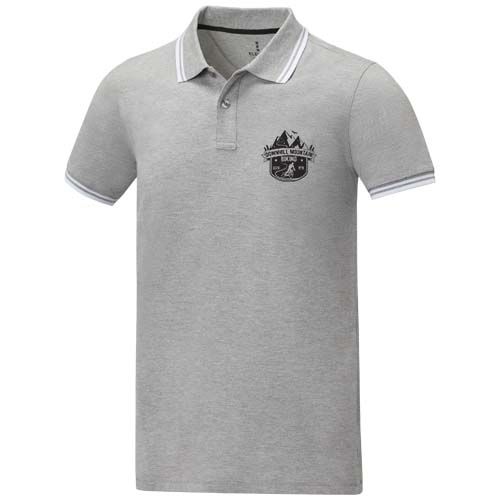 POLO DE MANGA CORTA CON RIBETE PARA HOMBRE DE 200 G/M² AMARAGO