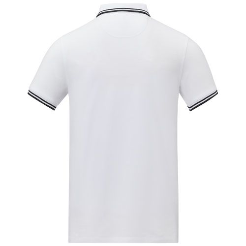 Polo de manga corta con ribete para hombre 