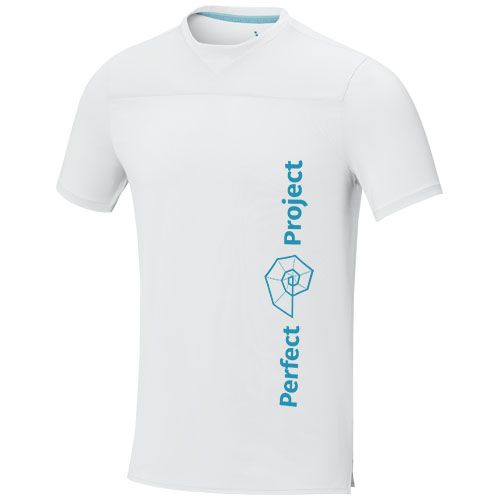 white Camiseta Cool fit de manga corta para hombre en GRS reciclado de 160 g/m²