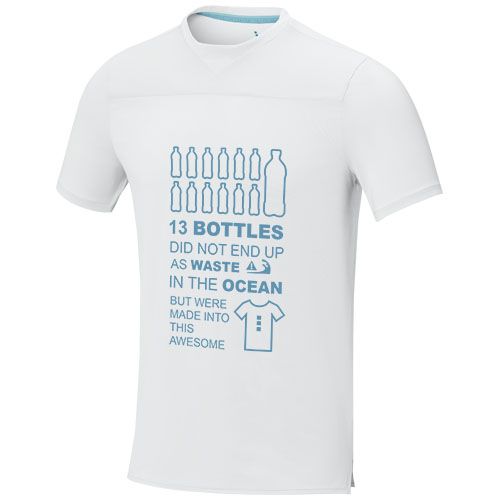 white Camiseta Cool fit de manga corta para hombre en GRS reciclado de 160 g/m²