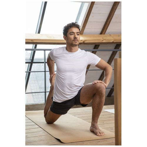 black Camiseta Cool fit de manga corta para hombre en GRS reciclado de 160 g/m² Borax
