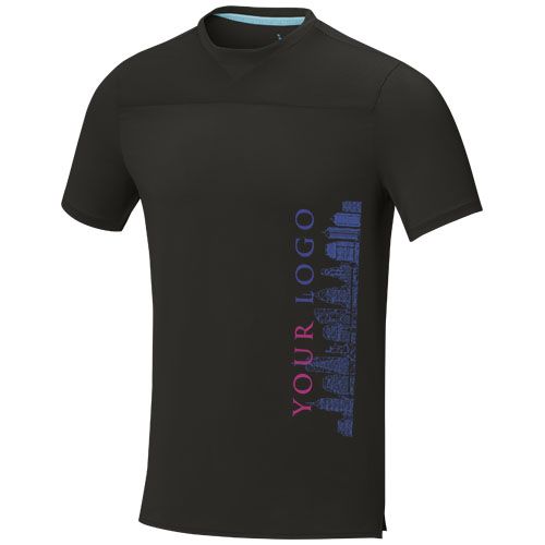 black Camiseta Cool fit de manga corta para hombre en GRS reciclado de 160 g/m² Borax