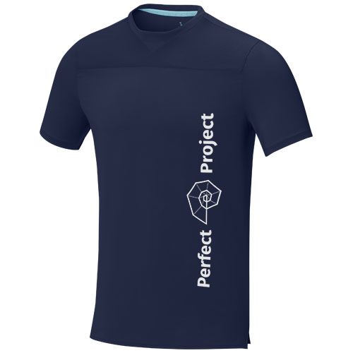 azul marino Camiseta Cool fit de manga corta para hombre en GRS reciclado de 160 g/m²