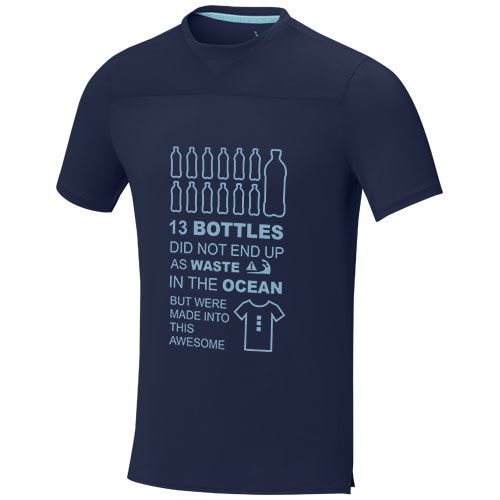 azul marino Camiseta Cool fit de manga corta para hombre en GRS reciclado de 160 g/m²
