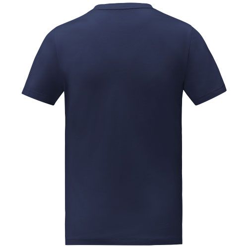 azul marino Camiseta de manga corta y cuello en V para hombre