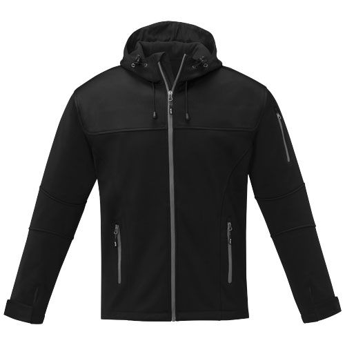 black Chaqueta softshell para hombre