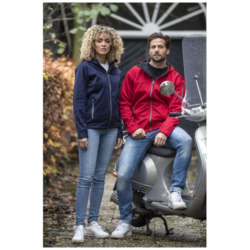 black Chaqueta softshell para hombre