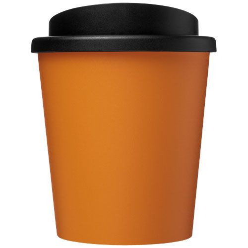 naranja/negro Americano® Vaso térmico de 250 ml reciclado