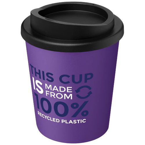 morado/negro Americano® Vaso térmico de 250 ml reciclado