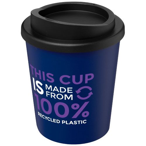 azul/negro Americano® Vaso térmico de 250 ml reciclado