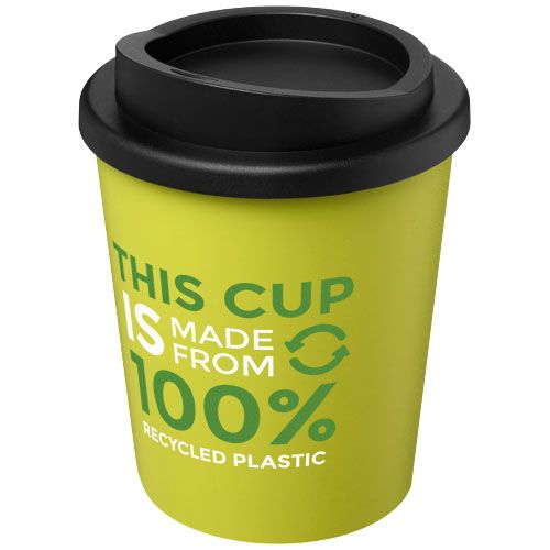 verde lima/negro Americano® Vaso térmico de 250 ml reciclado